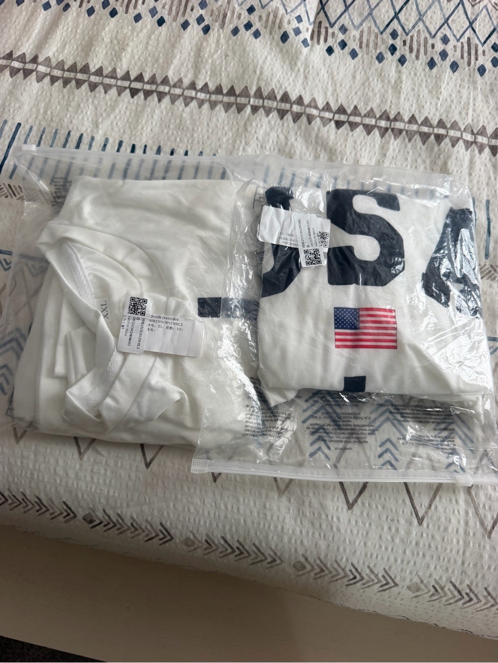 White 'USA' Graphic Long Sleeve Tee - Picture 5 of 6